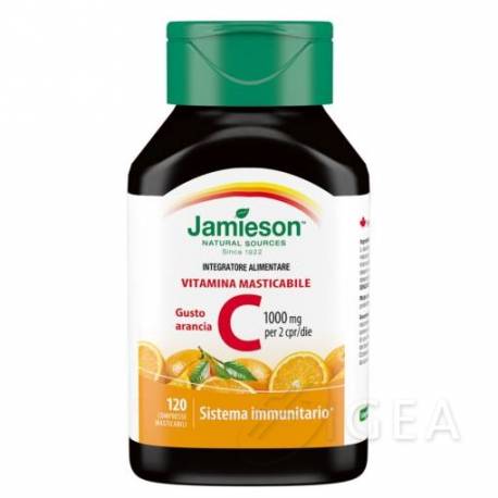 Jamieson Vitamina C 1000 Masticabile Integratore Vitamina C 120 compresse