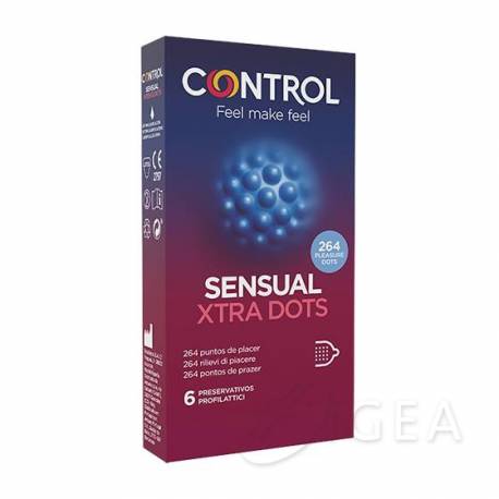Control Non Stop Xtra Dots Preservativi 6 pezzi
