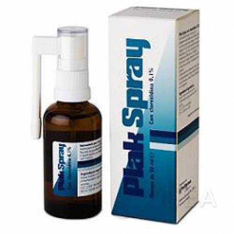 Polifarma Plak Spray Clorexidina 0,1% Disinfettante per il cavo orale 50 ml