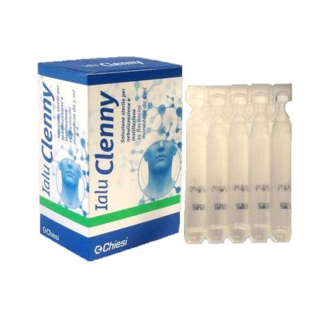 Ialu Clenny Soluzione Sterile per nebulizzazione con Acido Ialuronico 15 Flaconcini 5 ml