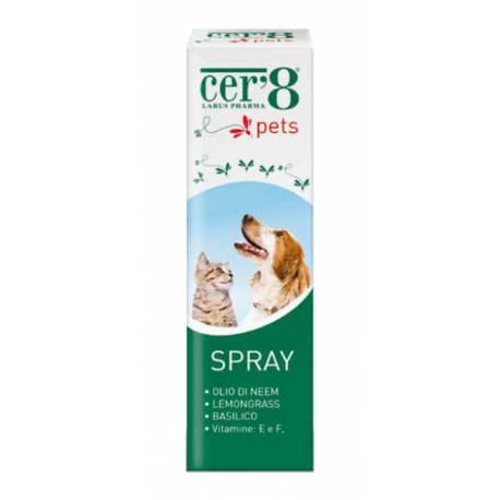 Cer'8 Pets Spray lucidante per il pelo di cani e gatti 100 ml