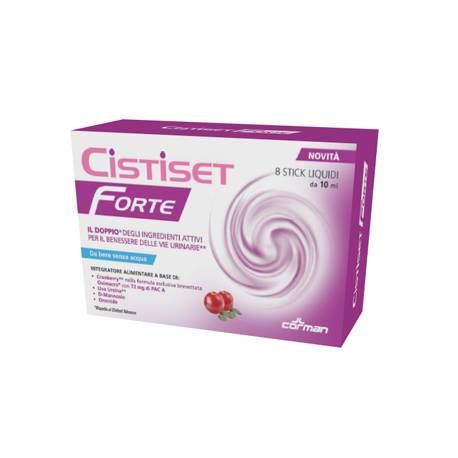 Corman Cistiset Forte Integratore per il benessere della prostata 8 Stick x 10 ml