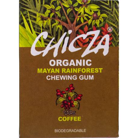 Chicza Organic Chewing gum biologico e biodegradabile gusto caffè 12 Gomme