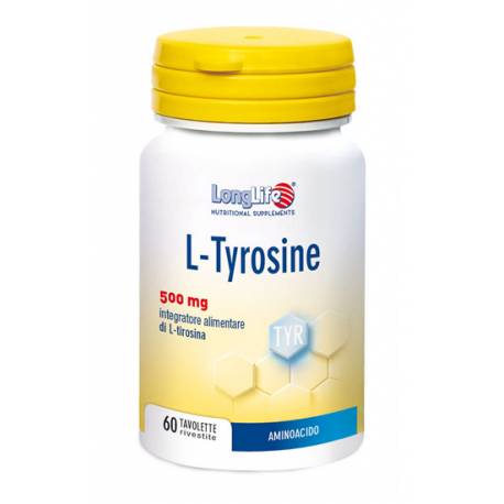 Longlife L-Tyrosine Integratore Aminoacido non Essenziale 60 tavolette