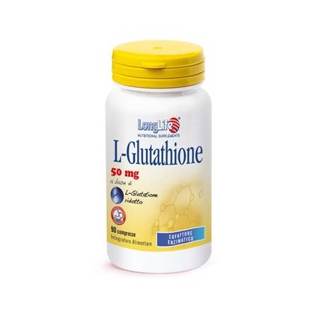 Longlife L-Glutathione Antiossidante per il benessere della pelle 90 Compresse