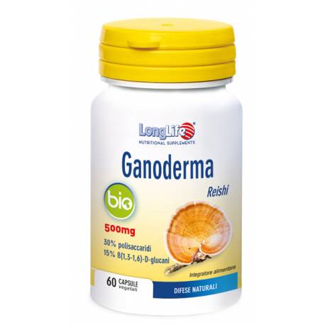 Longlife Ganoderma Bio Integratore Sistema Immunitario 60 capsule