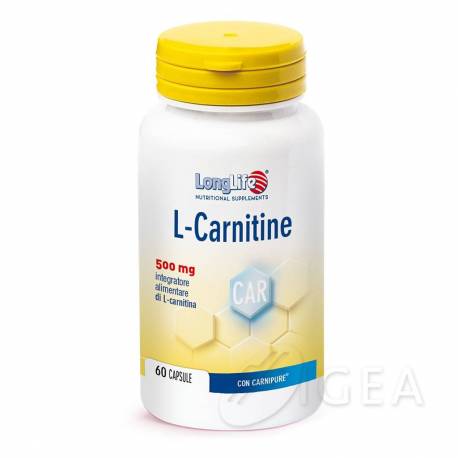 Longlife L-Carnitine Integratore di L-carnitina 60 capsule