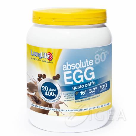 Longlife Absolute Egg Caffè Integratore di Proteine 400 gr