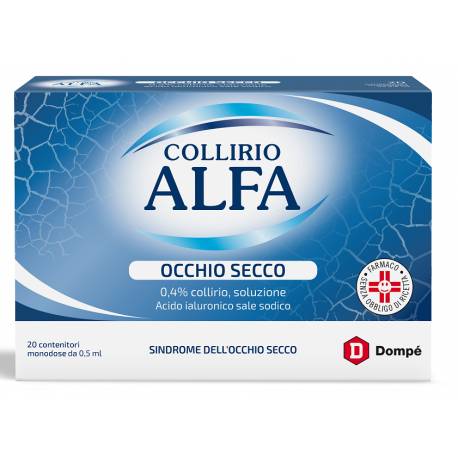 Dompé - Collirio Alfa Occhio Secco 20 flaconi 0,5 ml