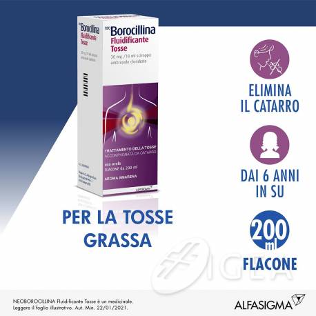 Neoborocillina Fluidificante Tosse Sciroppo 30 mg - 200 ml