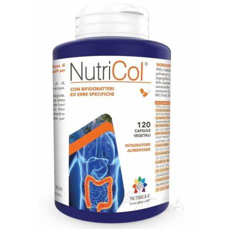 Nutrigea NutriCol Integratore per l'Intestino 120 Capsule Vegetali