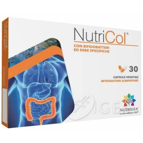 Nutrigea NutriCol Integratore per L'Intestino 30 Capsule Vegetali