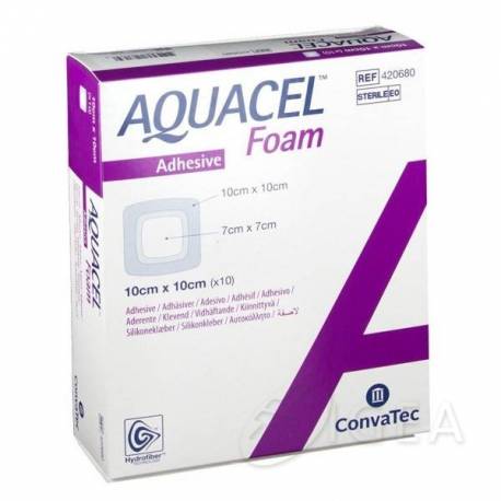 Aquacel AG Foam Medicazione in schiuma 10 x 10 1 Pezzo