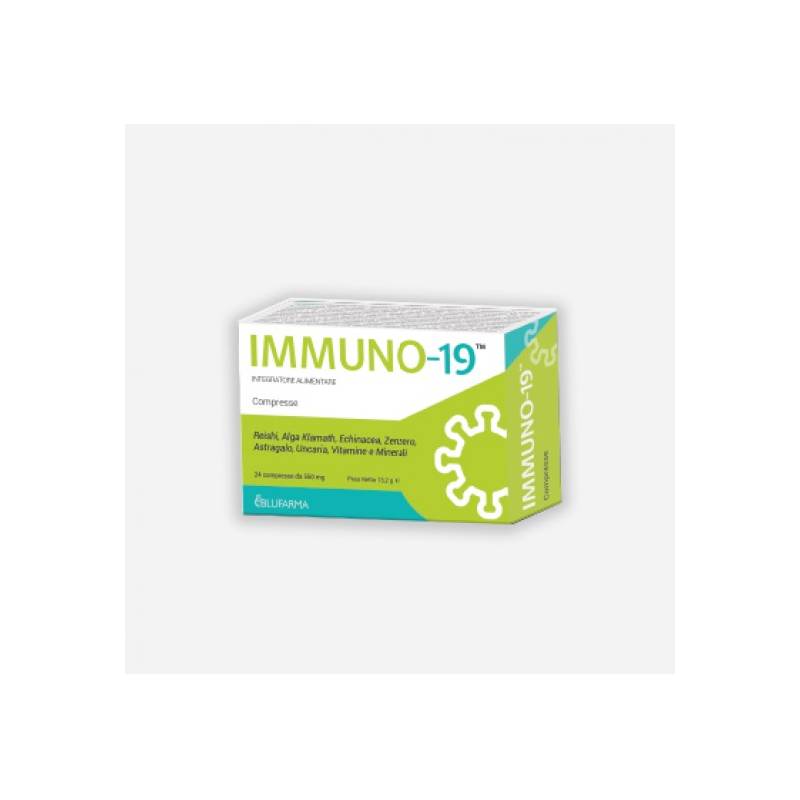 Blufarma Immuno-19 Immunostimulating Food Supplement Lactoferrin 24 tablets