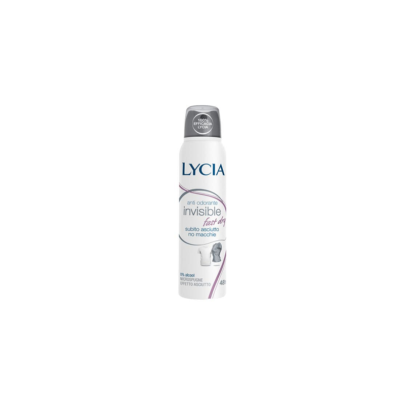 Lycia Fast Dry Invisible Deodorante spray 150 ml
