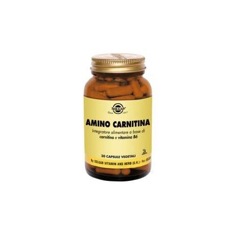 Solgar Amino Carnitina Integratore con Vitamina B6 30 capsule