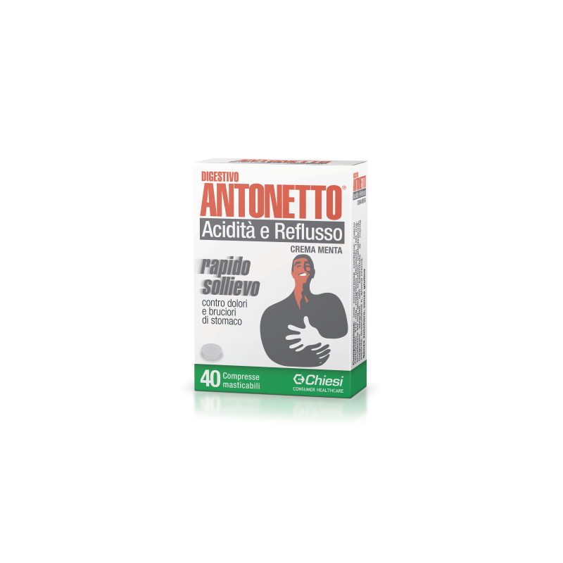 Digestivo Antonetto - 40 Compresse Masticabili alla Menta