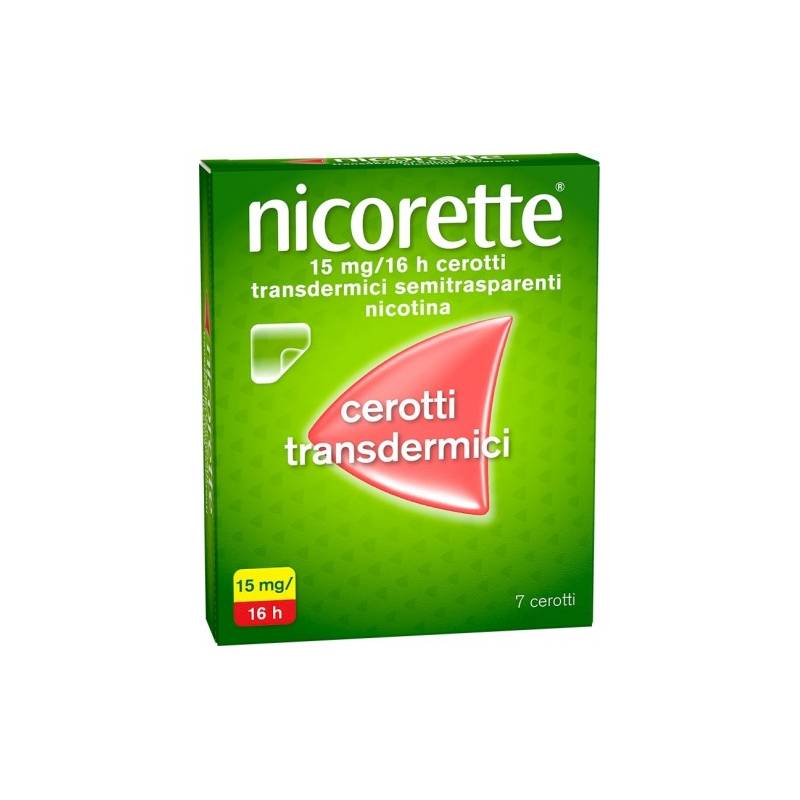 Nicorette 15 mg/16 ore Trattamento contro il tabagismo 7 cerotti