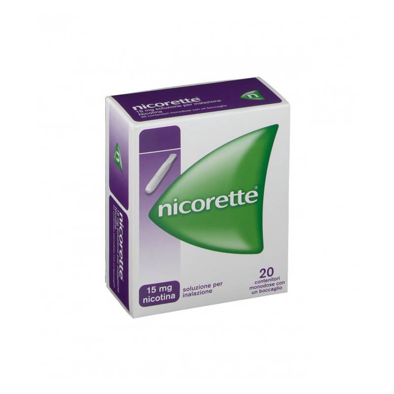 Nicorette 15 mg Prodotto contro il tabagismo 20 flaconcini monodose