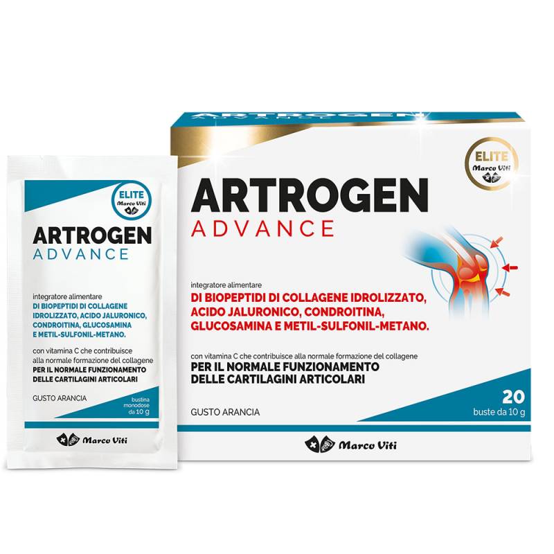Marco Viti Artrogen Advance Integratore per il benessere articolare 20 Bustine da 10 g