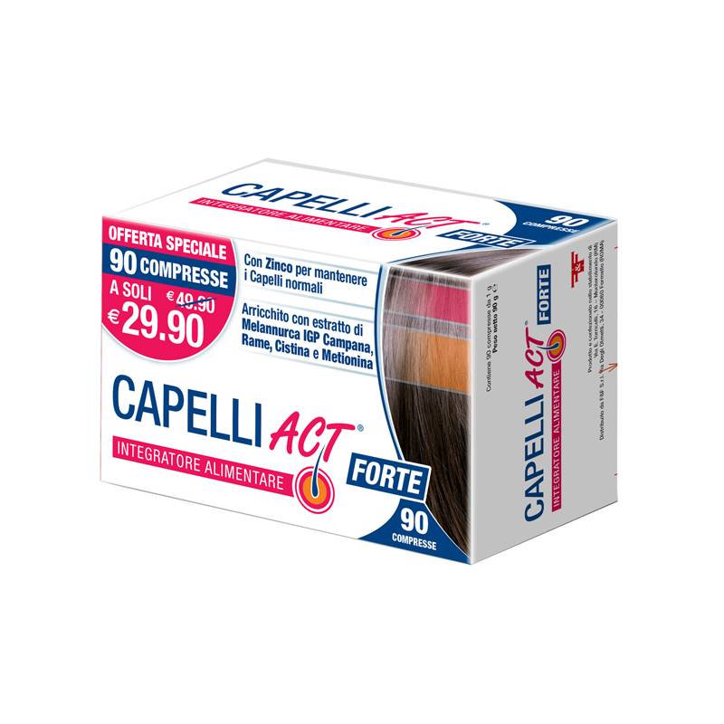 Capelli Act Forte Integratore Mantenimento Capelli 90 Compresse