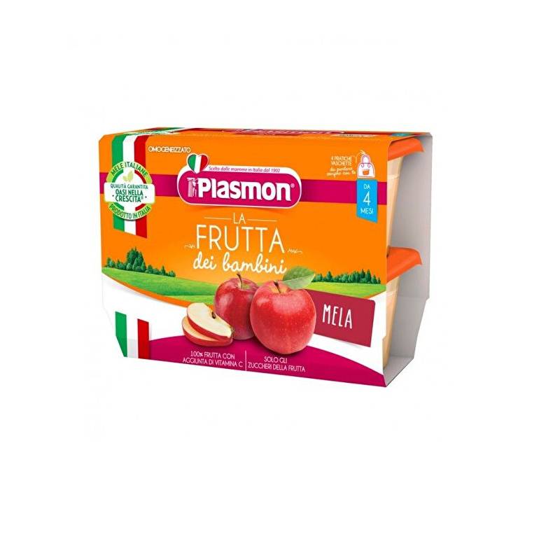 Plasmon La Frutta dei Bambini Omogeneizzato Mela 4 x 100 g