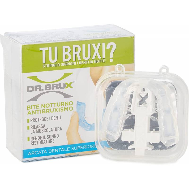 Dr. Brux Bite Trasparente antibruxismo per arcata dentale superiore