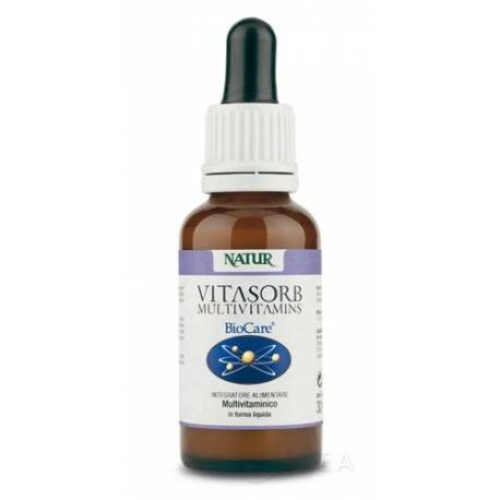 Natur EasyVitamin Liquid Multivitamin Integratore per le Difese Immunitarie e la Pelle, Antiossidante