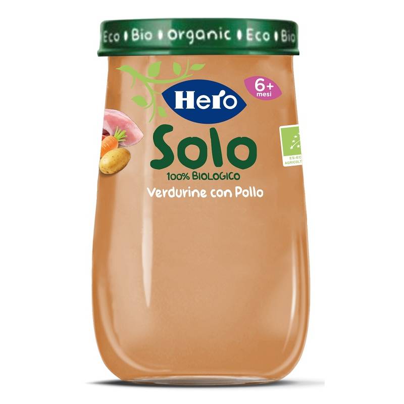 Hero Baby Solo Omogeneizzato Pollo e Verdure 190 g