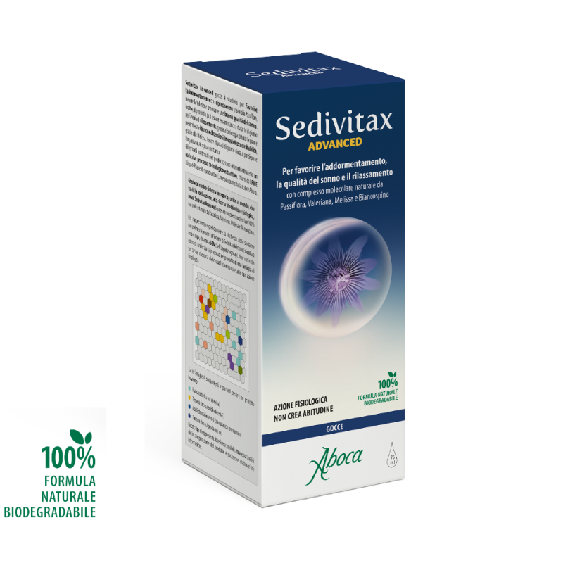 Aboca Sedivitax Advanced Gocce Integratore Naturale per il Sonno ed il Rilassamento 75 ml