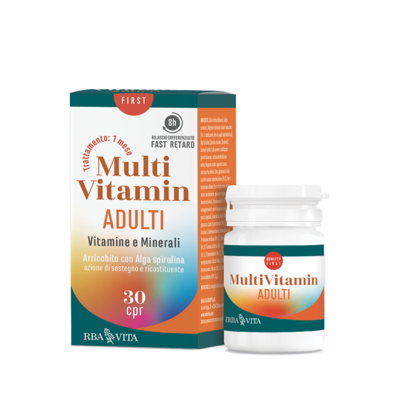 Erba Vita Multi Vitamin Adulti Integratore Multivitaminico 30 Compresse