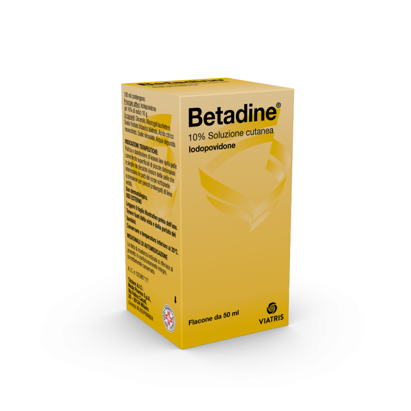Viatris Betadine 10% Soluzione Cutanea Disinfettante 50 ml