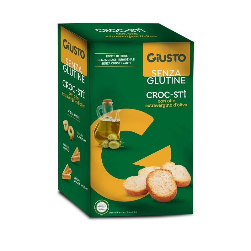 Giusto Senza Glutine Croc-St con Olio Extravergine d'Oliva 100 g