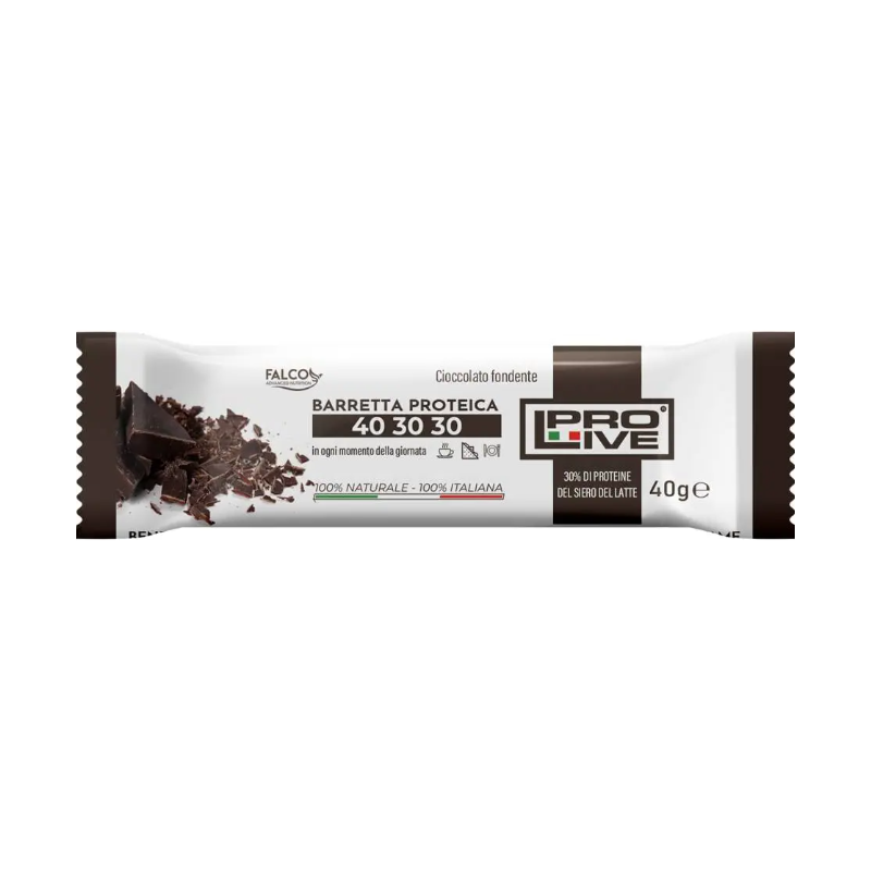 ProLive 40 30 30 Barretta proteica gusto cioccolato fondente 40 g