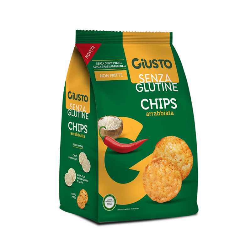 Giusto Chips Senza Glutine Gusto Arrabbiata 40g