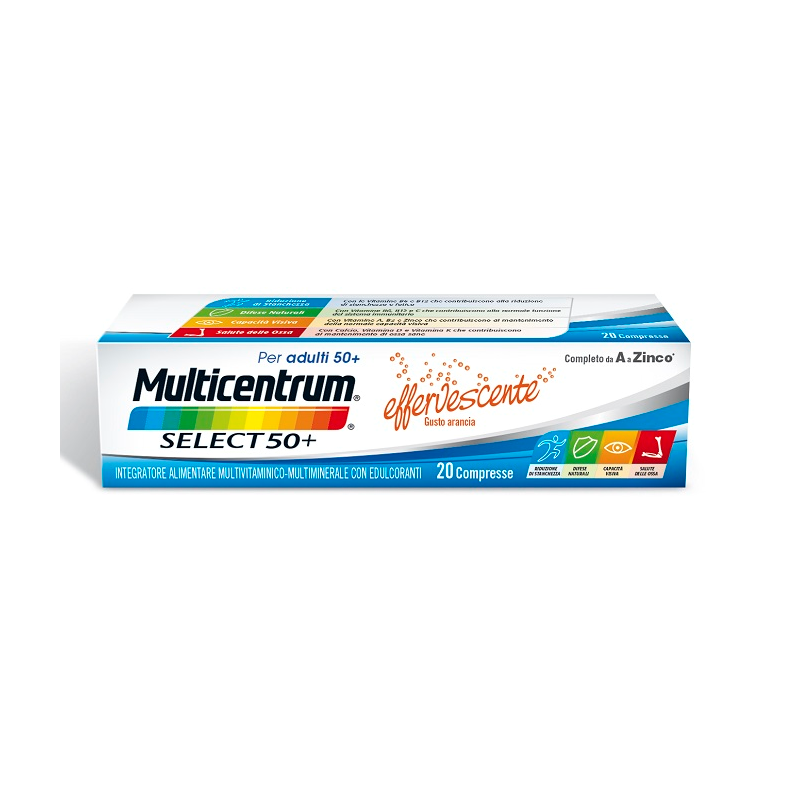 Multicentrum Select 50+ Integratore Vitamine e Minerali per Adulti 20 compresse