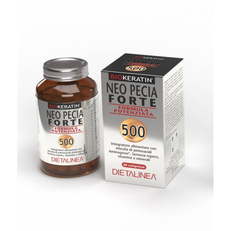 BioKeratin Neo Pecia Forte 500 Integratore Anti Caduta Capelli Formula Potenziata 60 compresse
