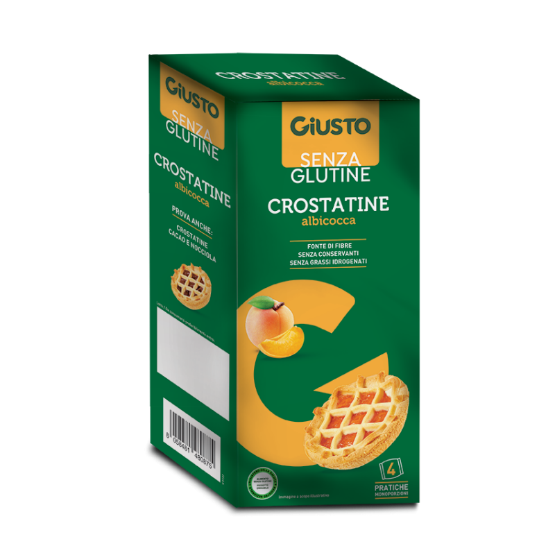 Giusto Senza Glutine Crostatine Albicocca 4 pezzi