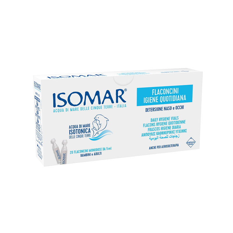 Isomar Flaconcini Soluzione Isotonica Igiene Quotidiana 20 flaconcini x 5 ml