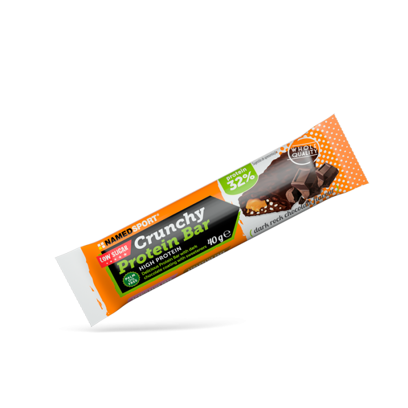 Named Sport Crunchy Proteinbar Dark Rock Chocolate Barretta Proteica per Sportivi 40 g