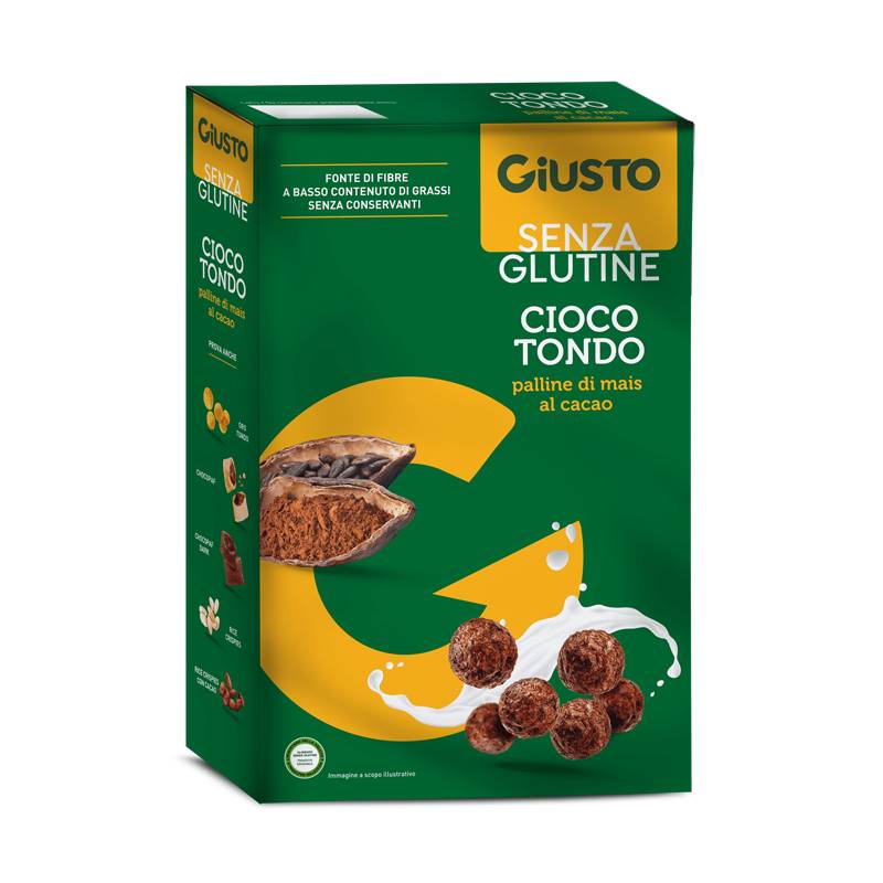 Giusto senza Glutine Cioco Tondo Palline di Mais al Cacao 250 g