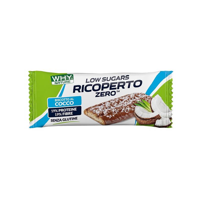 Whynature Ricoperto Zero Cocco Biscotto Proteico 25 g