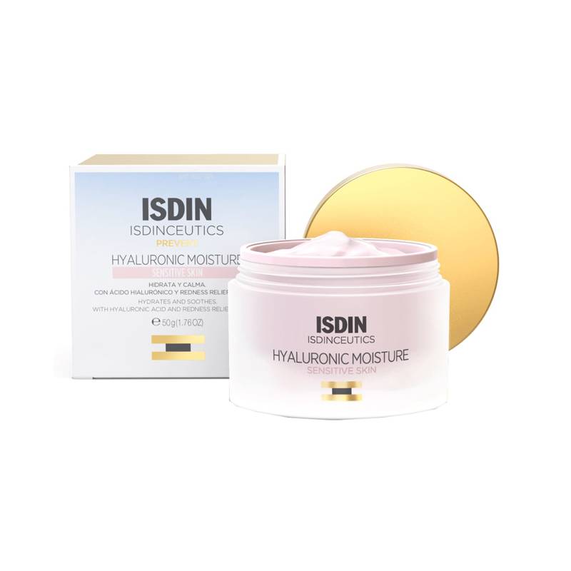 Isdin Isdinceutics Hyaluronic Moisture Sensitive Crema Viso Idratante per Pelle Sensibile 50 ml