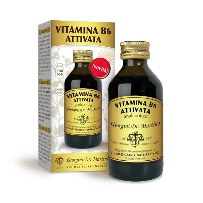 Vitamina B6 Attivata Liquida Integratore per il Sistema Nervoso 100 ml