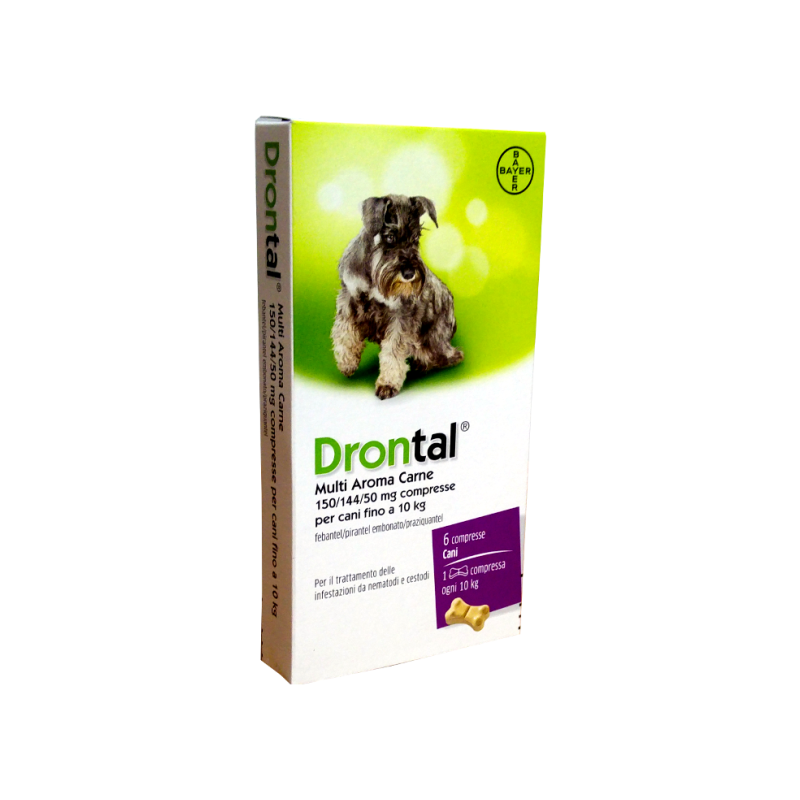 Bayer Drontal Multi Aroma Carne Antiparassitario per Cani 2 compresse