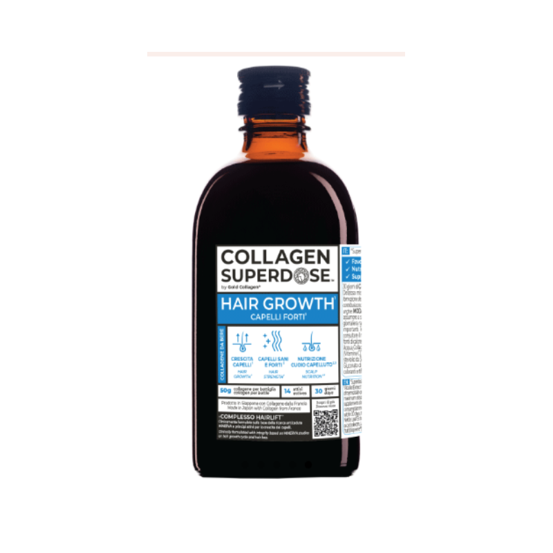 Gold Collagen Superdose Hair Growth Integratore per Capelli Forti 300 ml