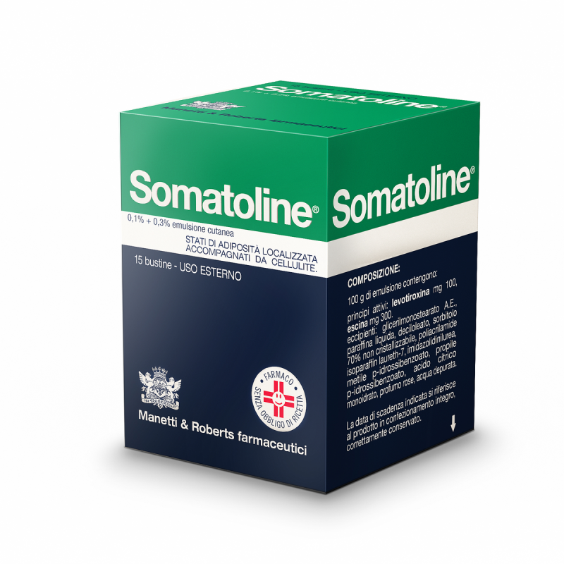 Somatoline Bustine Emulsione Cutanea 0,1% + 0,3% Cellulite 15 Bustine