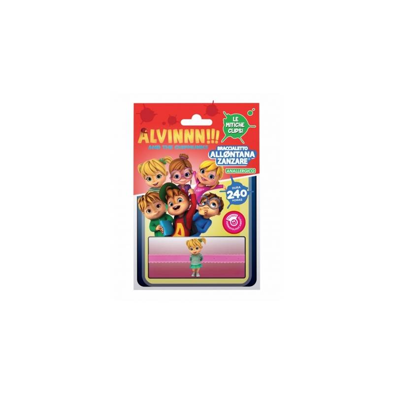 Bracciale Allontana Zanzare Anallergico  per Bambini Alvin & Chipmunks