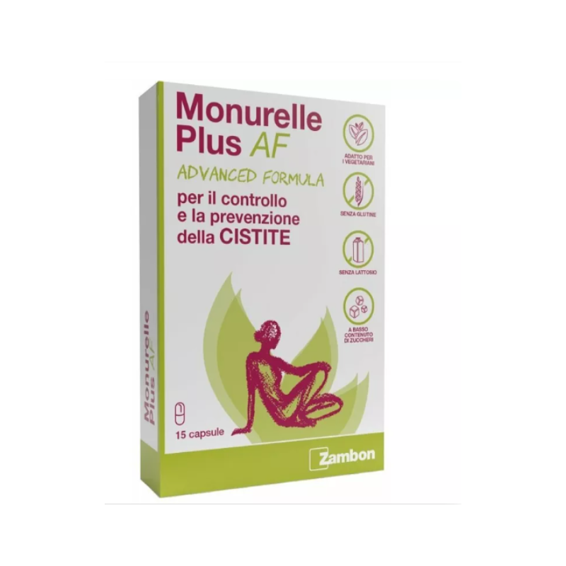 Monurelle Plus AF Advanced Formula Prodotto Contro Infezione del Tratto Urinario 15 capsule