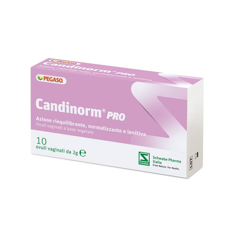 Schwabe Candinorm Pro Ovoli per Candidosi e Vaginosi 10 ovuli vaginali